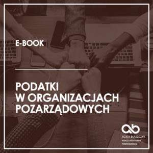 Podatki w organizacjach pozarządowych i podmiotach ekonomii społecznej (e-book)